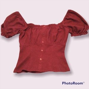 Francesca’s Mi Ami off the shoulder top